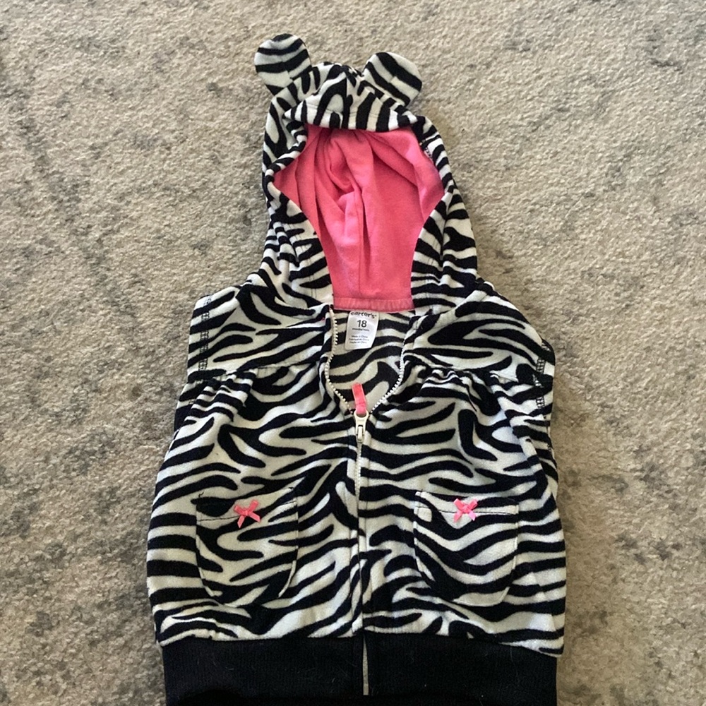 Zebra print vest